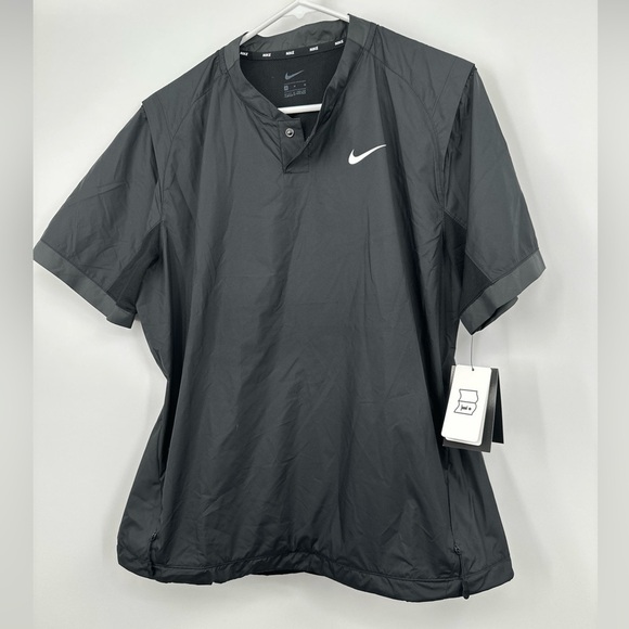 Nike Dri-fit SS Softball Wind Jacket Women’s M Black AV6696-010 NEW - Picture 1 of 4
